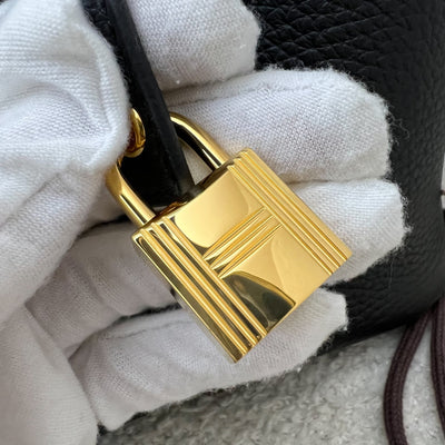 Hermes Picotin 18 in Noir Black Clemence Leather and GHW