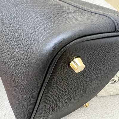 Hermes Picotin 18 in Noir Black Clemence Leather and GHW