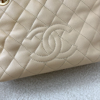 Chanel Petite Timeless Tote PTT in Beige Caviar and GHW