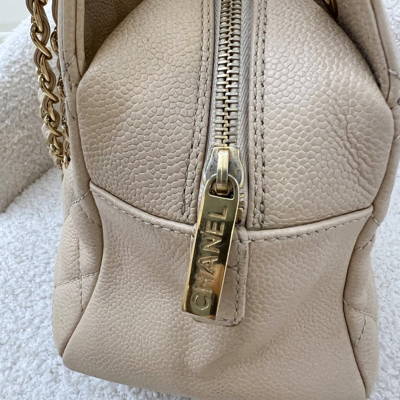 Chanel Petite Timeless Tote PTT in Beige Caviar and GHW