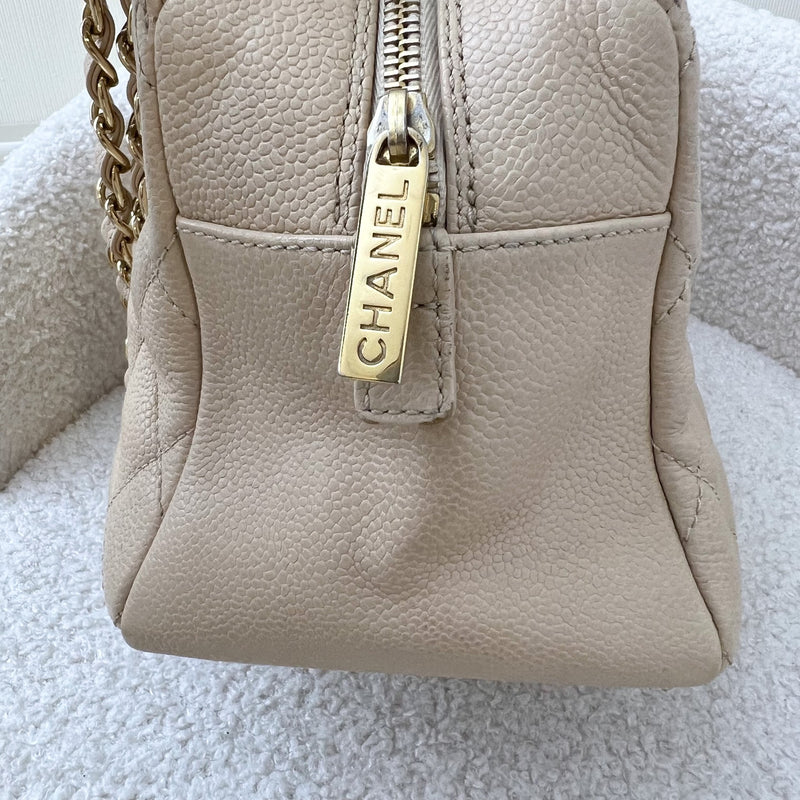 Chanel Petite Timeless Tote PTT in Beige Caviar and GHW