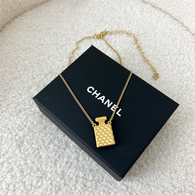 Chanel 20A Perfume Bottle Necklace in AGHW
