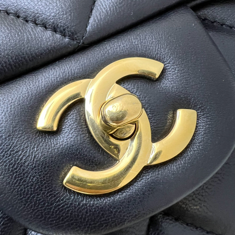 Chanel Maxi Classic Flap SF in Black Lambskin and GHW