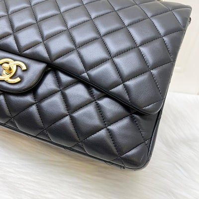 Chanel Maxi Classic Flap SF in Black Lambskin and GHW