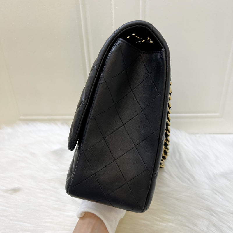 Chanel Maxi Classic Flap SF in Black Lambskin and GHW