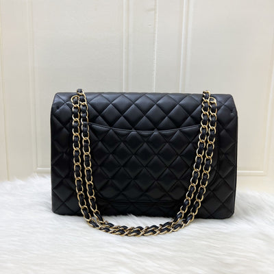 Chanel Maxi Classic Flap SF in Black Lambskin and GHW