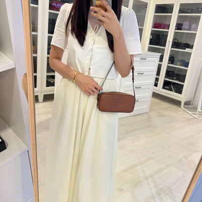 Celine Mini Camera Shoulder Bag in Tan Calfskin and GHW (Model:: 10J583DR8.04LU)