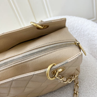 Chanel Petite Timeless Tote PTT in Beige Caviar and GHW