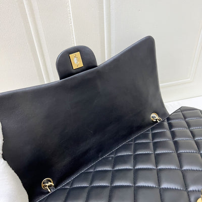 Chanel Maxi Classic Flap SF in Black Lambskin and GHW