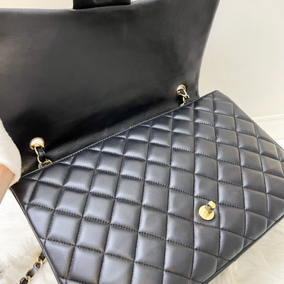 Chanel Maxi Classic Flap SF in Black Lambskin and GHW