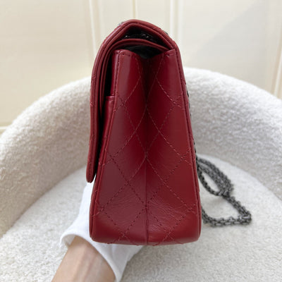 Chanel 2.55 Reissue 226 Flap in Red Distressed Calfskin AGHW (Model: A37587)