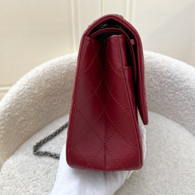 Chanel 2.55 Reissue 226 Flap in Red Distressed Calfskin AGHW (Model: A37587)