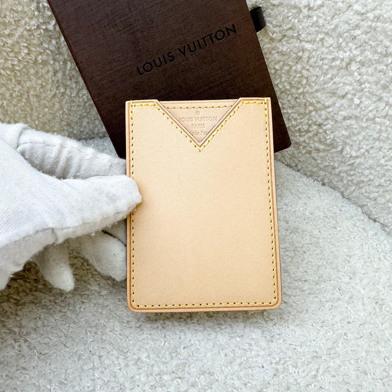 LV Volez Voguez Voyagez Card Holder in Vachetta Leather