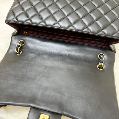 Chanel Maxi Classic Flap SF in Black Lambskin and GHW