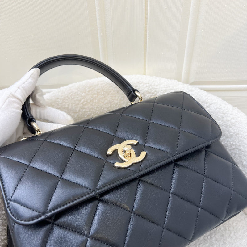 Chanel Trendy CC Small Flap in Black Lambskin and GHW