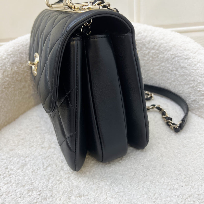 Chanel Trendy CC Small Flap in Black Lambskin and GHW