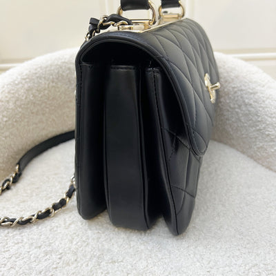 Chanel Trendy CC Small Flap in Black Lambskin and GHW