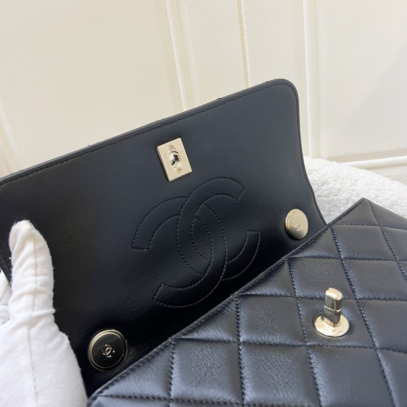 Chanel Trendy CC Small Flap in Black Lambskin and GHW