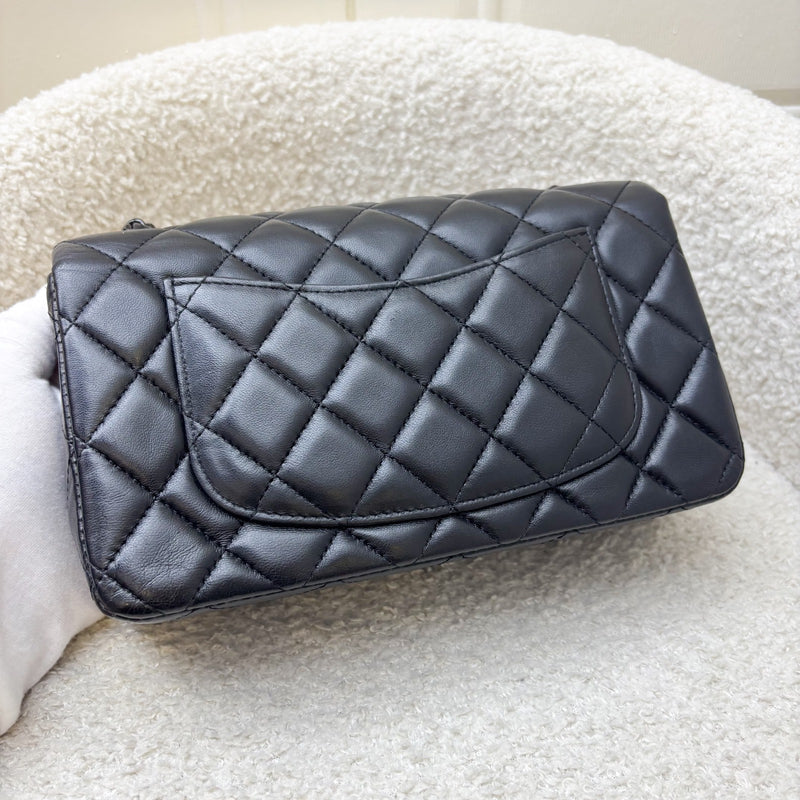 Chanel So Black Classic Mini Rectangle Flap in Black Lambskin and Black HW (Model: A69900)