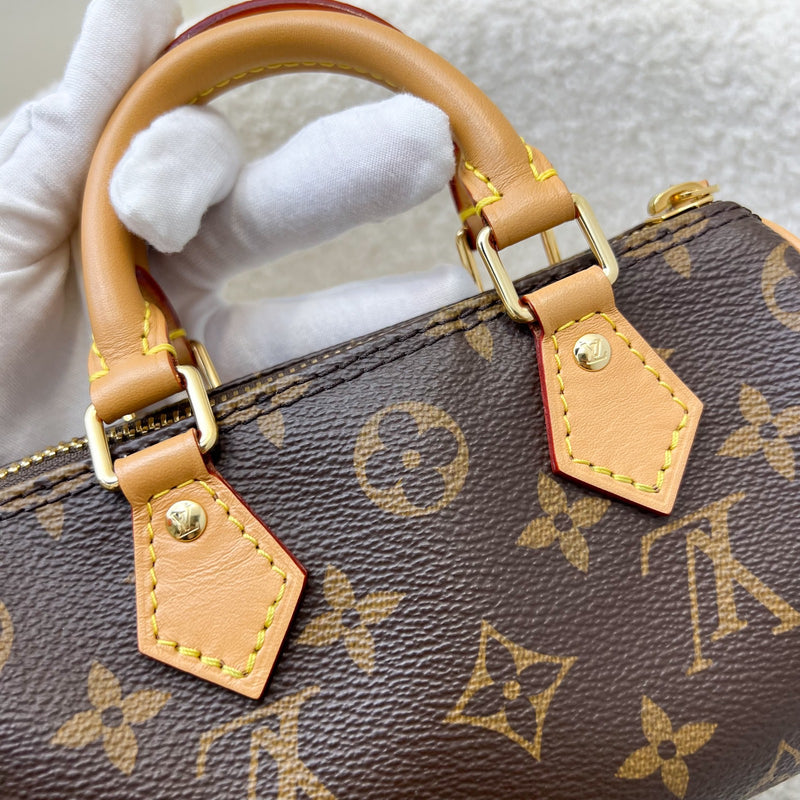 LV Nano Speedy in Monogram Canvas and GHW