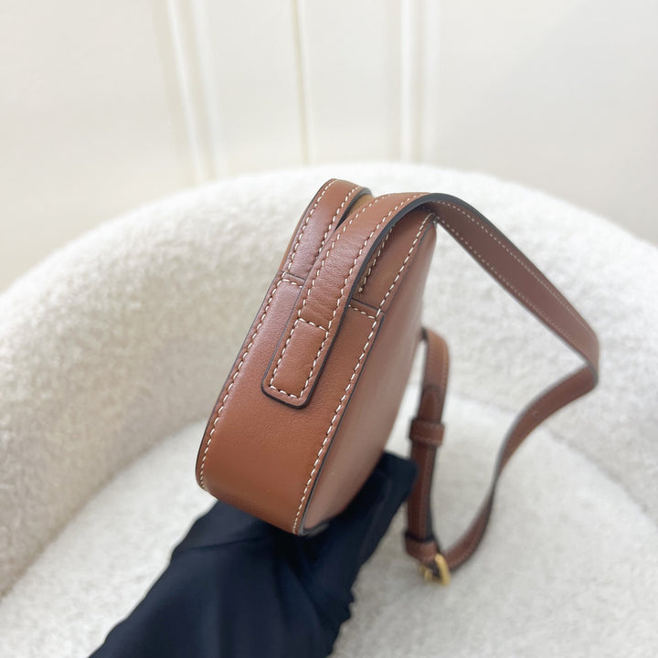 Celine Mini Camera Shoulder Bag in Tan Calfskin and GHW (Model