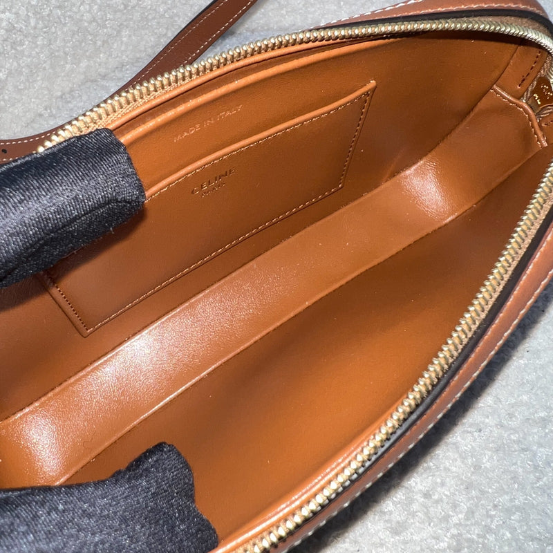 Celine Mini Camera Shoulder Bag in Tan Calfskin and GHW (Model:: 10J583DR8.04LU)