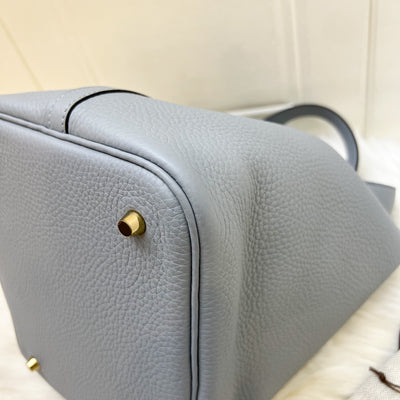 [Local Set - Mar 2025] Hermes Picotin 22 in Gris Panti Clemence Leather and Permabrass HW