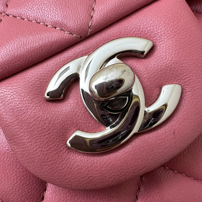 Chanel Medium Classic Flap CF in Pink Lambskin and SHW