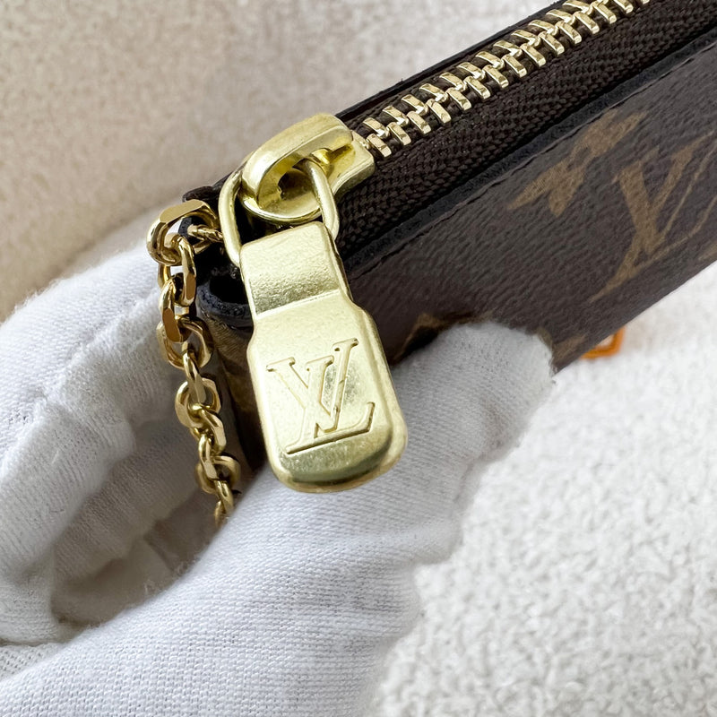 LV Key Cles Pouch in Monogram Canvas GHW