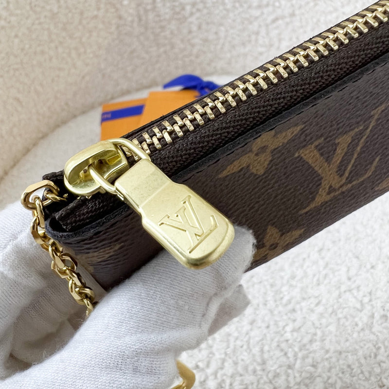 LV Key Cles Pouch in Monogram Canvas GHW