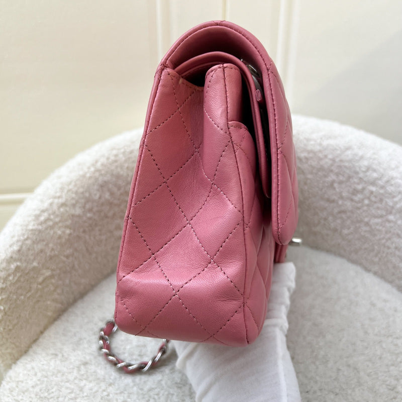 Chanel Medium Classic Flap CF in Pink Lambskin and SHW