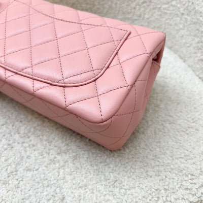 Chanel Pearl Crush Mini Rectangular Flap in 23K Pink Stiff Lambskin and AGHW