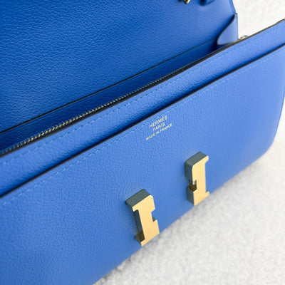 Hermes Constance to Go WOC in Bleu Evercolor Leather and GHW