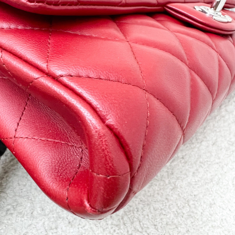 Chanel Classic Timeless Clutch with Chain in Red Lambskin and SHW (Model: A65051)