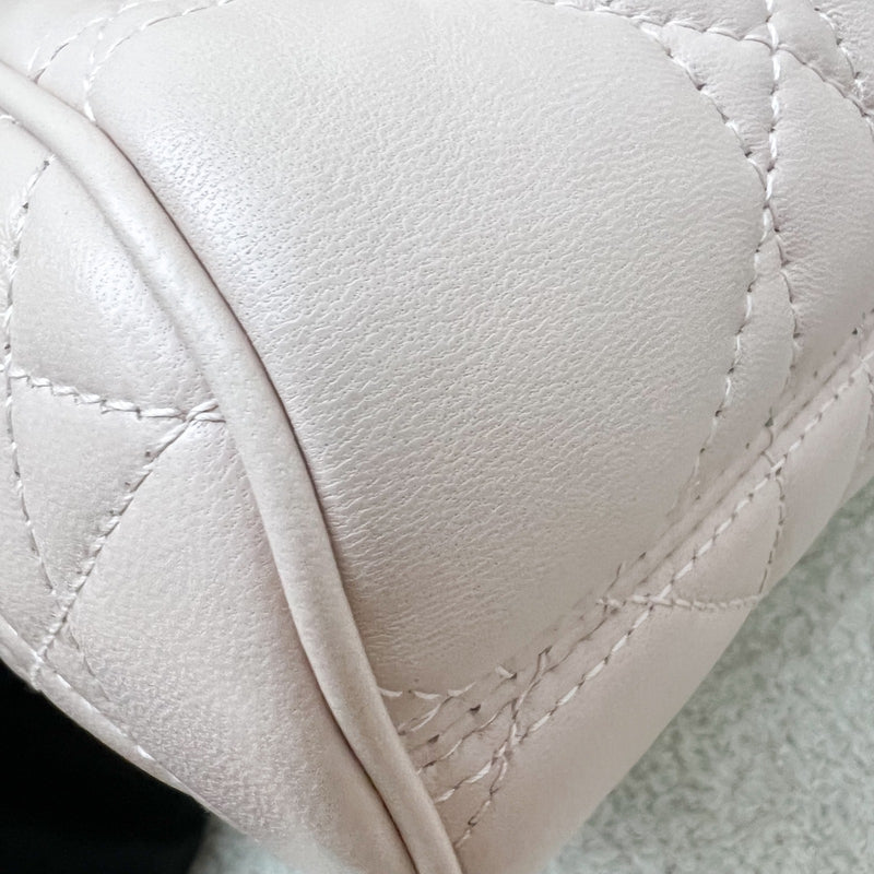 Dior Small Caro Backpack in Powder Pink Lambskin and GHW