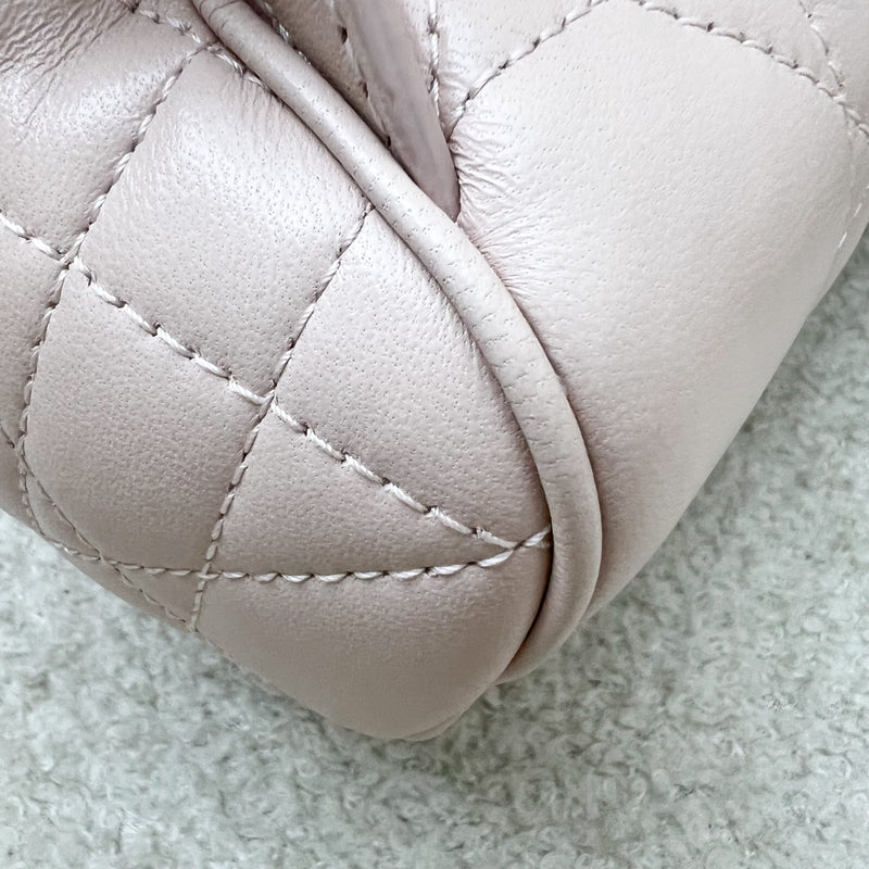 Dior Small Caro Backpack in Powder Pink Lambskin and GHW