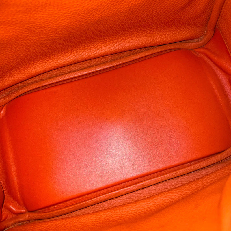 Hermes Lindy 30 in Feu Clemence Leather and PHW
