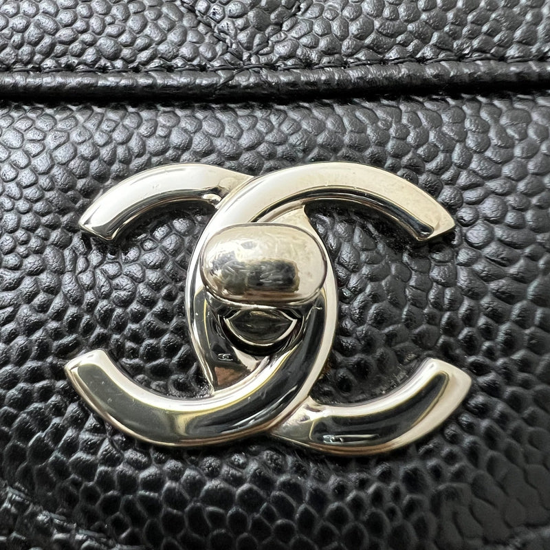 Chanel Jumbo Classic Flap SF in Black Caviar and SHW