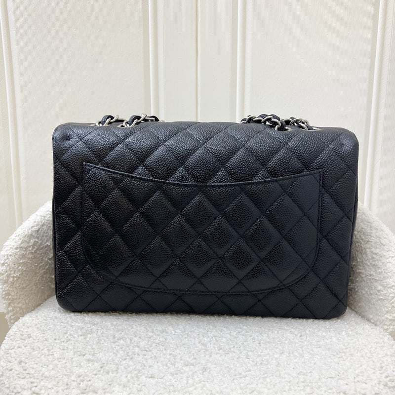 Chanel Jumbo Classic Flap SF in Black Caviar and SHW