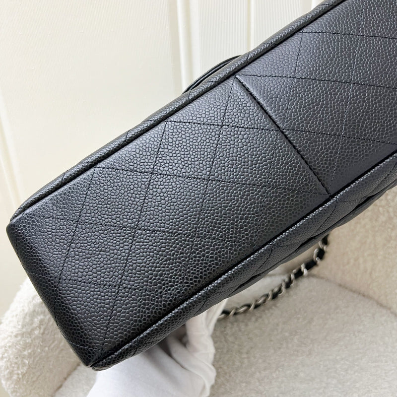 Chanel Jumbo Classic Flap SF in Black Caviar and SHW