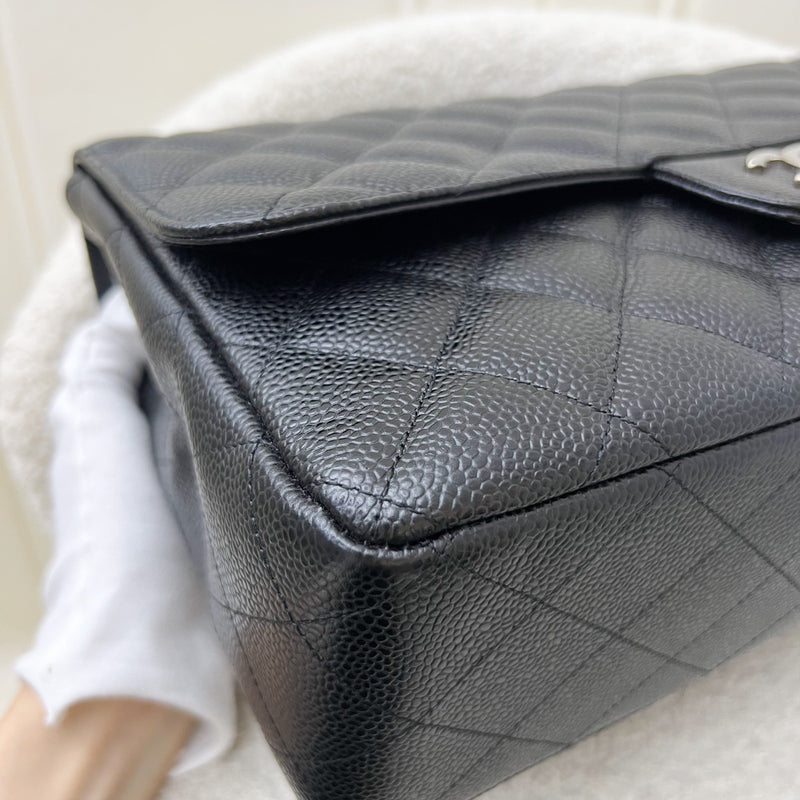 Chanel Jumbo Classic Flap SF in Black Caviar and SHW