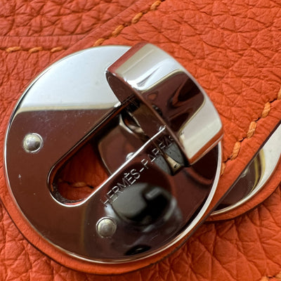 Hermes Lindy 30 in Feu Clemence Leather and PHW