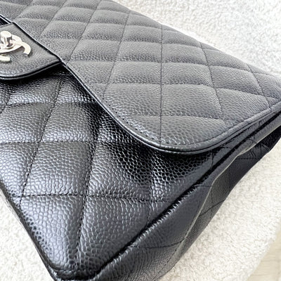 Chanel Jumbo Classic Flap SF in Black Caviar and SHW