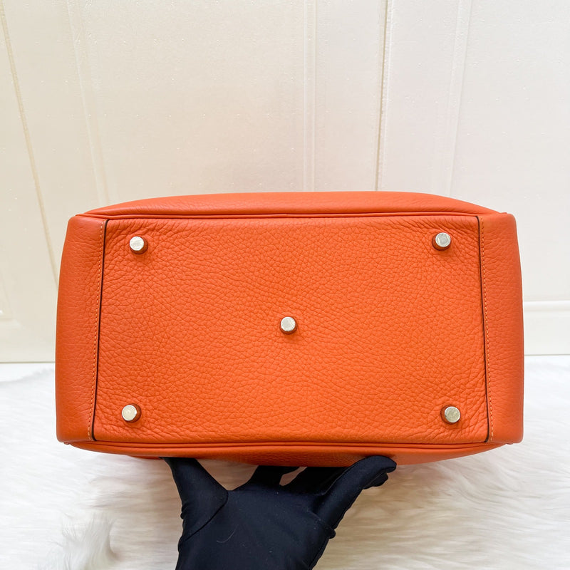 Hermes Lindy 30 in Feu Clemence Leather and PHW