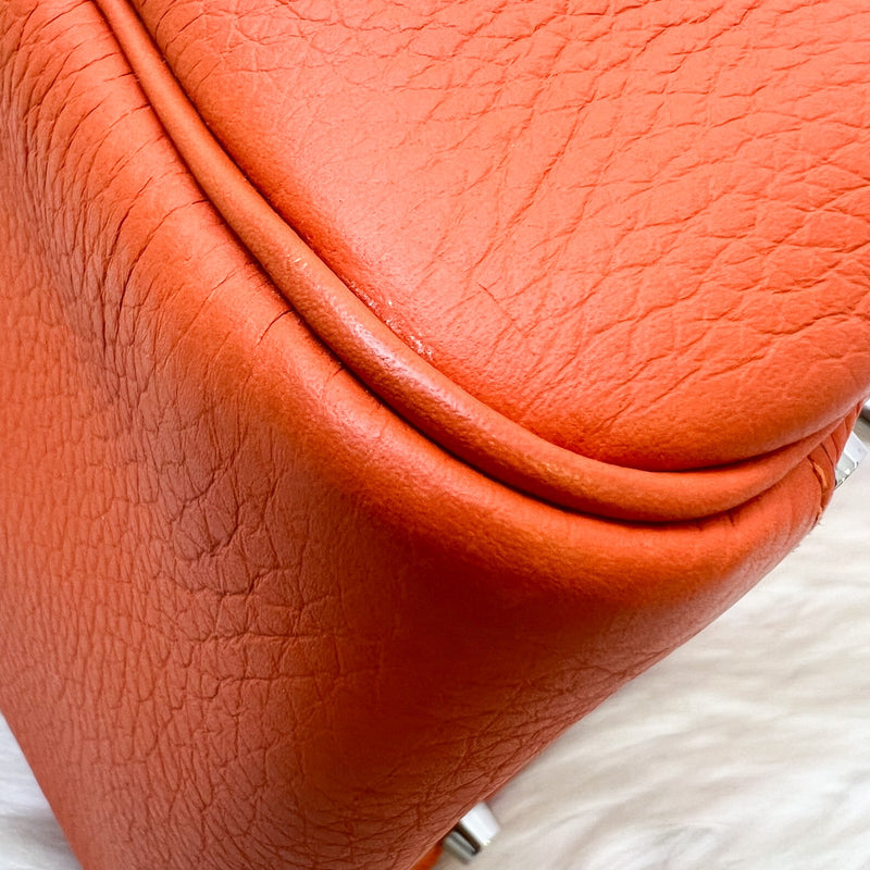 Hermes Lindy 30 in Feu Clemence Leather and PHW