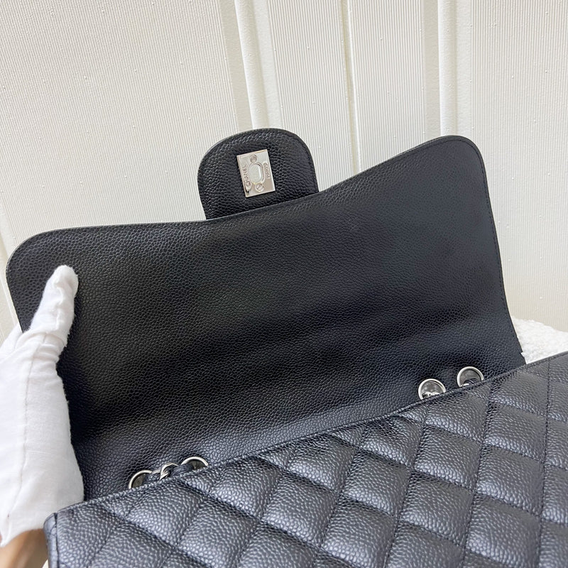 Chanel Jumbo Classic Flap SF in Black Caviar and SHW