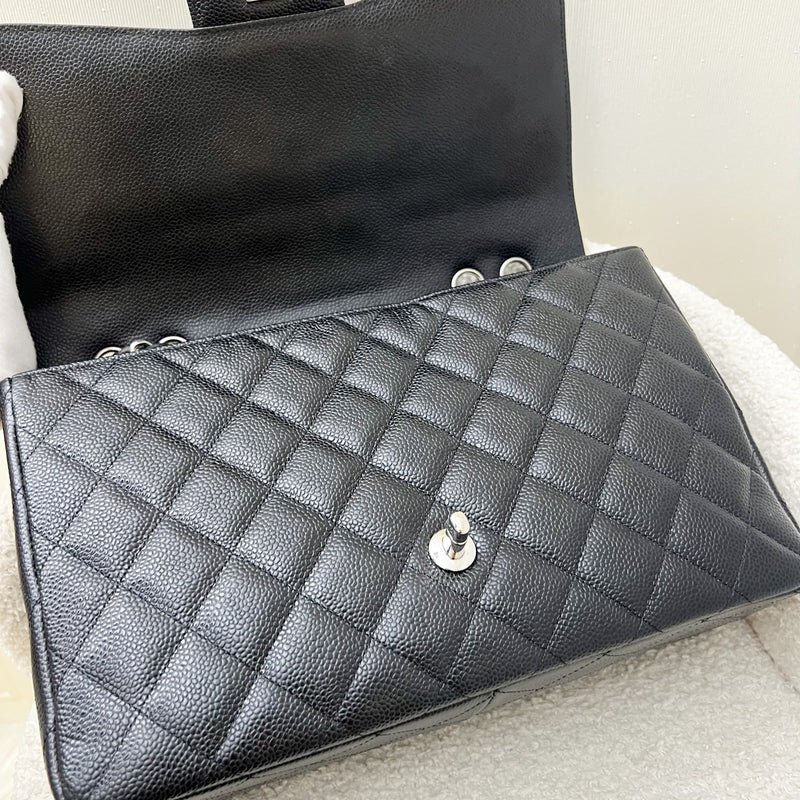 Chanel Jumbo Classic Flap SF in Black Caviar and SHW