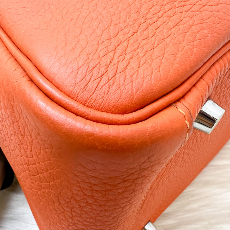 Hermes Lindy 30 in Feu Clemence Leather and PHW