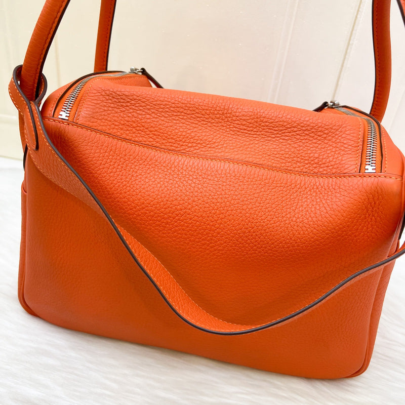 Hermes Lindy 30 in Feu Clemence Leather and PHW