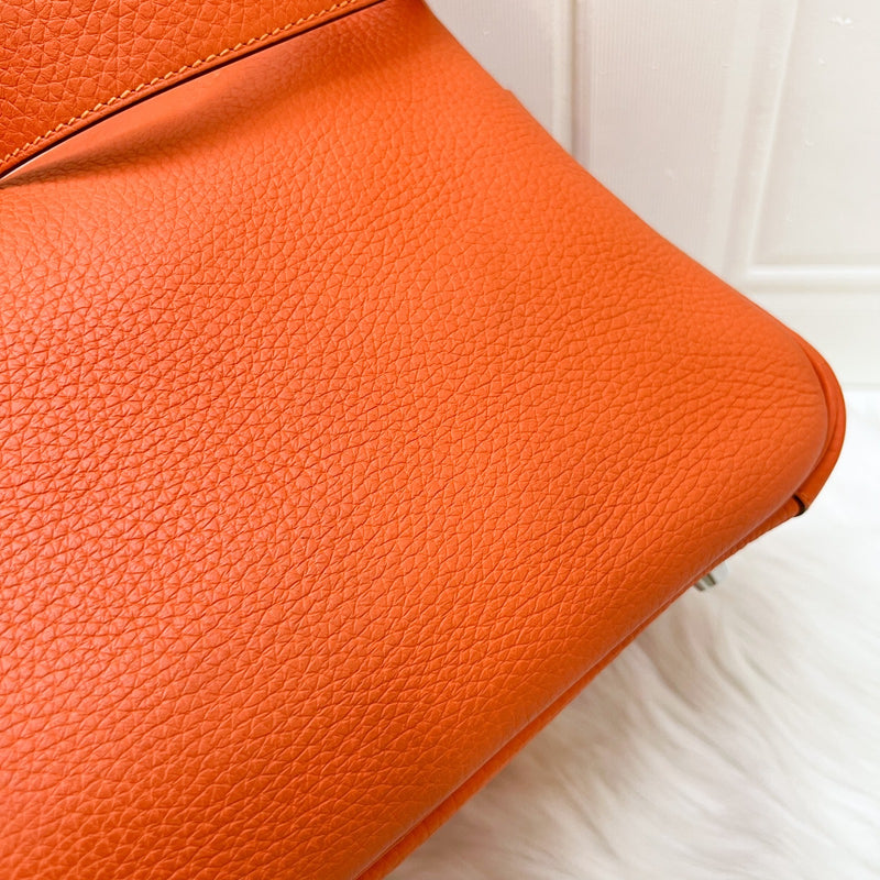 Hermes Lindy 30 in Feu Clemence Leather and PHW